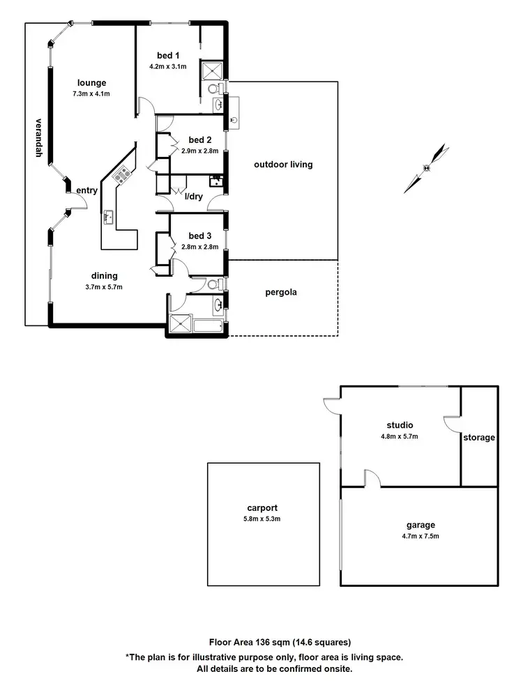 Floorplan of Homely house listing, 80 First Avenue, Cockatoo VIC 3781