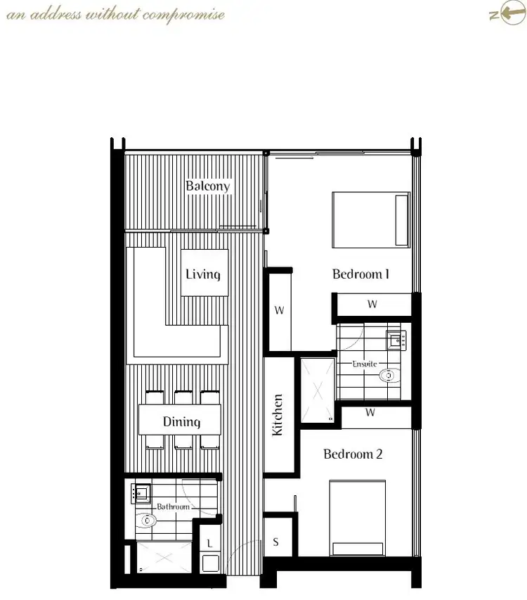 Floorplan of Homely apartment listing, Lot 62/88 Anzac Parade, Kensington NSW 2033