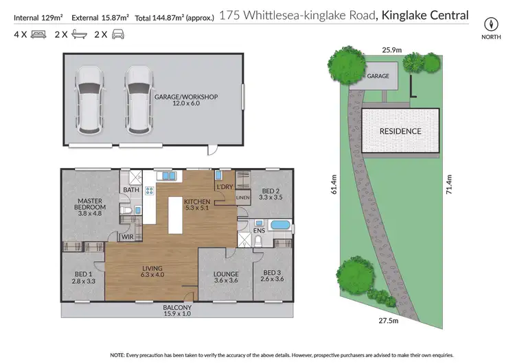 Floorplan of Homely house listing, 175 Whittlesea-Kinglake Road, Kinglake VIC 3763