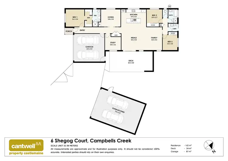 Floorplan of Homely house listing, 6 Shegog Court, Campbells Creek VIC 3451