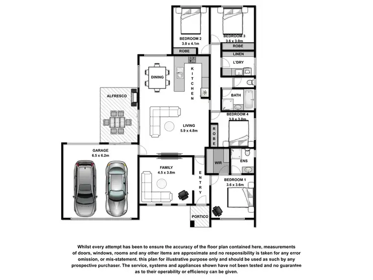 Floorplan of Homely house listing, 20 Dennington Rise, Warrnambool VIC 3280