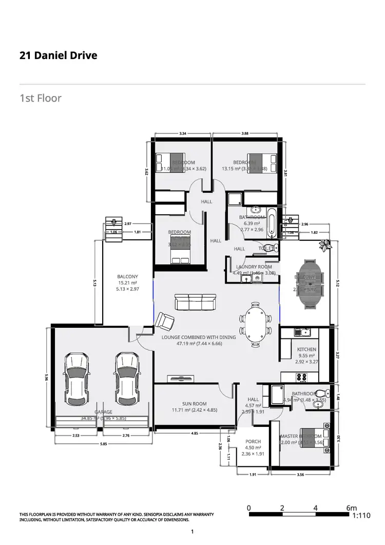 Floorplan of Homely house listing, 21 Daniel Drive, Goonellabah NSW 2480
