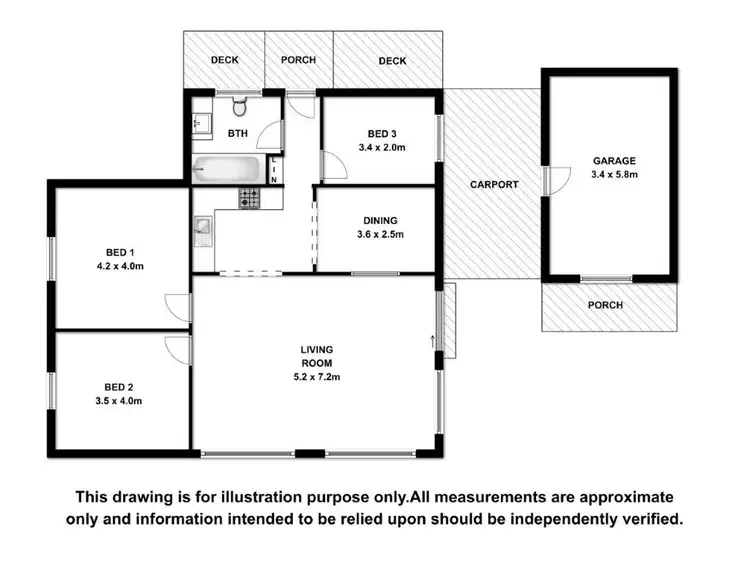 Floorplan of Homely house listing, 1 Ireland Street, Millicent SA 5280