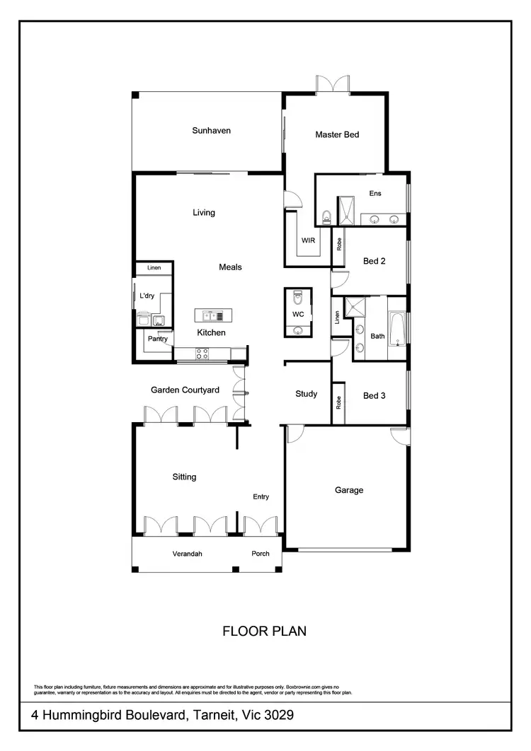 Floorplan of Homely house listing, 4 Hummingbird Boulevard, Tarneit VIC 3029