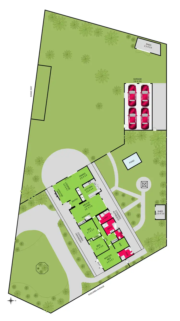 Floorplan of Homely house listing, 3-5 Kiama Way, Clifton Springs VIC 3222