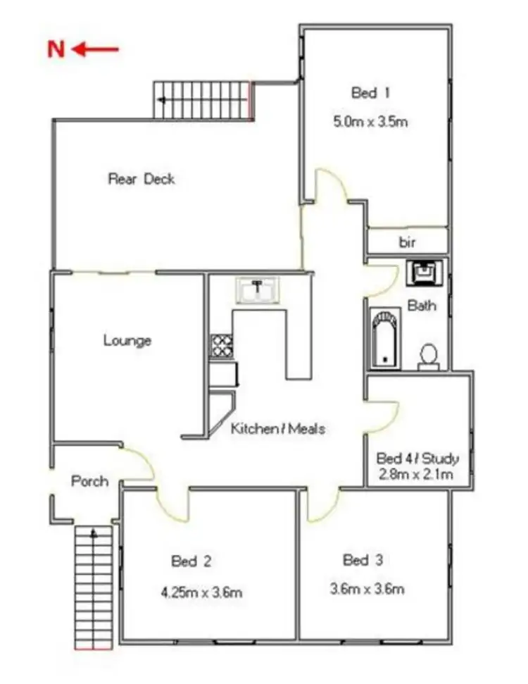 Floorplan of Homely house listing, 14 Maloney Avenue, South Lismore NSW 2480