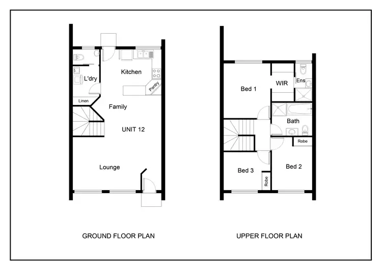 Floorplan of Homely townhouse listing, 12/39 Thomas Hart Street, Banks ACT 2906
