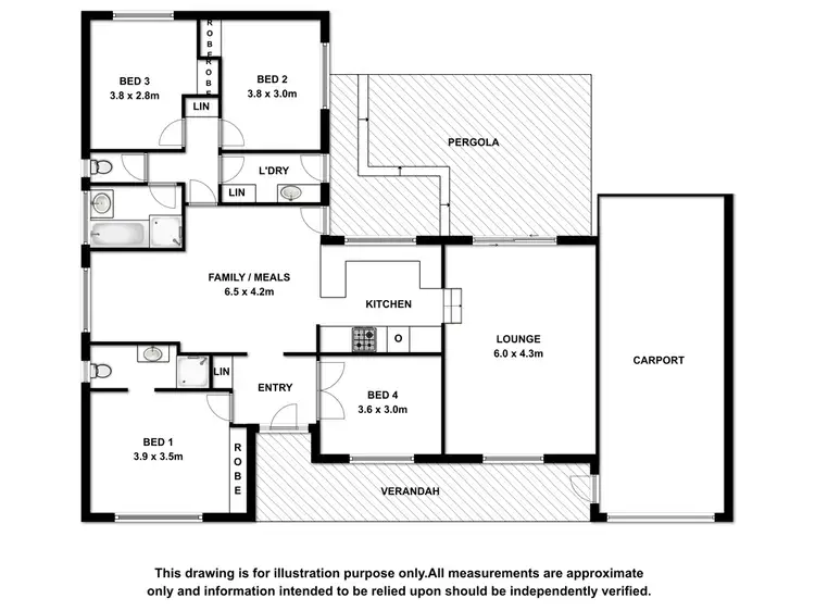 Floorplan of Homely house listing, 16 Corcoran Terrace, Millicent SA 5280