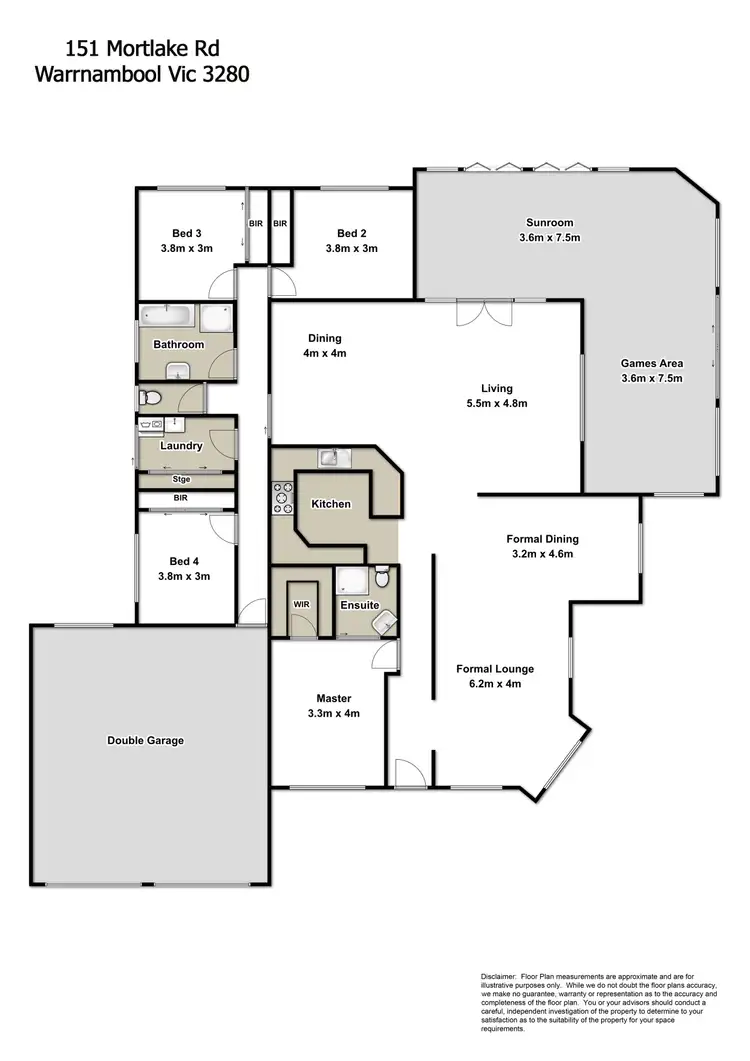 Floorplan of Homely house listing, 151 Mortlake Road, Warrnambool VIC 3280
