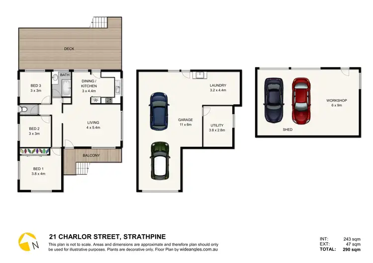 Floorplan of Homely house listing, 21 Charlor Street, Strathpine QLD 4500