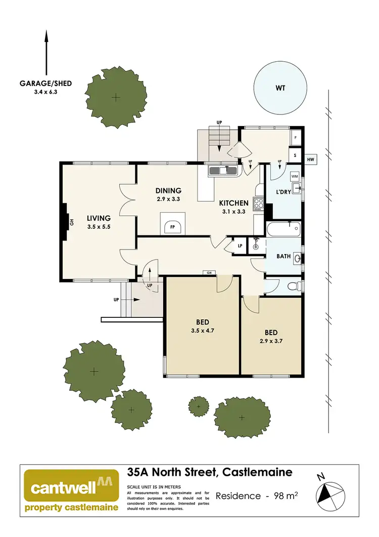 Floorplan of Homely house listing, 35A North Street, Castlemaine VIC 3450