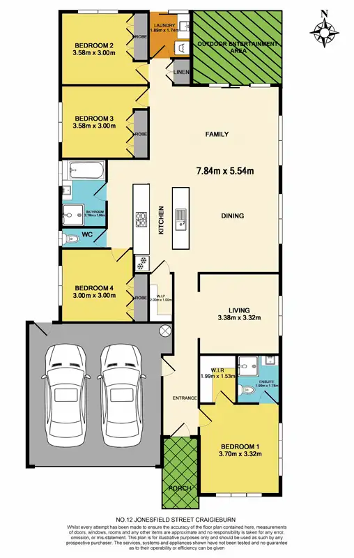 Floorplan of Homely house listing, 12 Jonesfield Street, Craigieburn VIC 3064