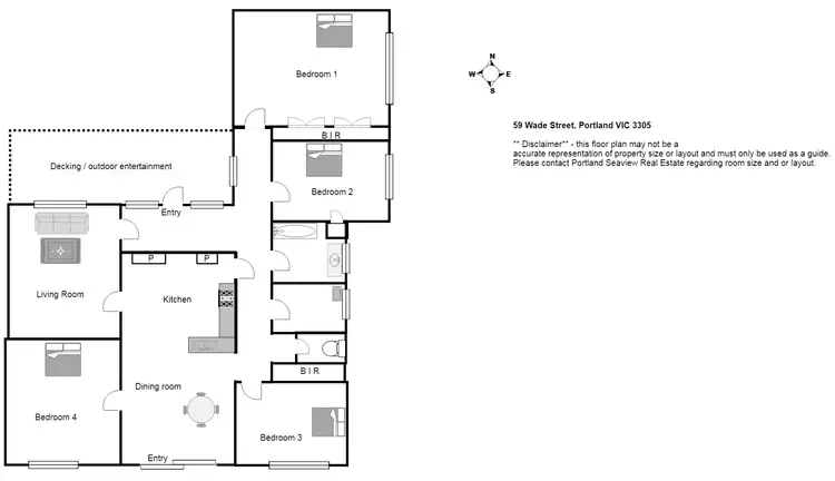 Floorplan of Homely house listing, 59 Wade Street, Portland VIC 3305