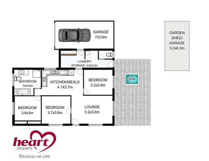 Floorplan of Homely house listing, 56 Ross Street, Sale VIC 3850