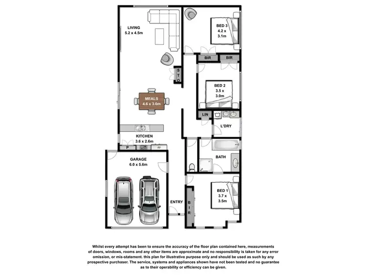 Floorplan of Homely house listing, 1 Gladman Court, Koroit VIC 3282