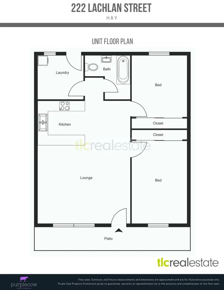 Floorplan of Homely block of units listing, 222 Lachlan Street, Hay NSW 2711