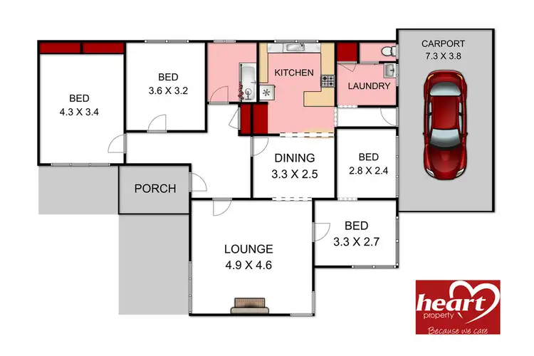 Floorplan of Homely house listing, 123 Reeve Street, Sale VIC 3850