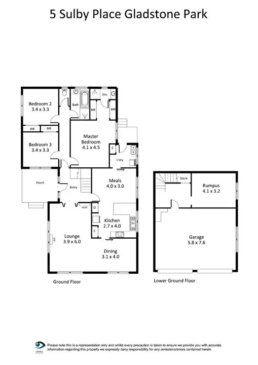 Floorplan of Homely house listing, 5 Sulby Place, Gladstone Park VIC 3043