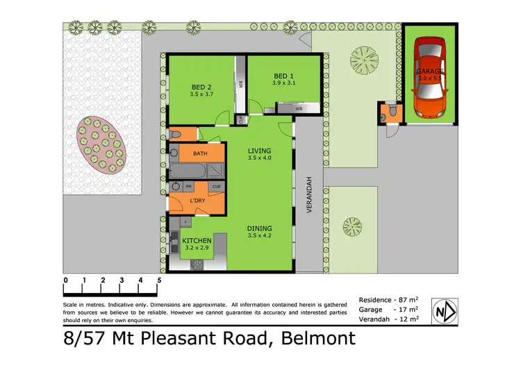 Floorplan of Homely unit listing, 8/57 Mt Pleasant Road, Belmont VIC 3216