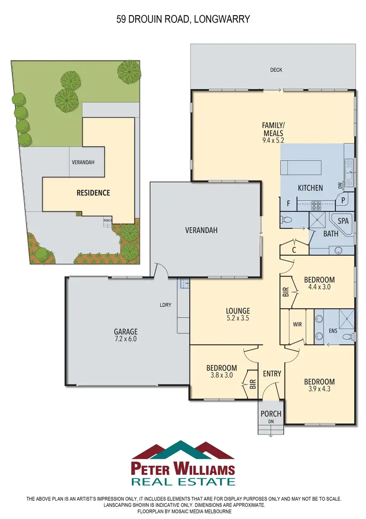 Floorplan of Homely house listing, 59 Drouin Road, Longwarry VIC 3816