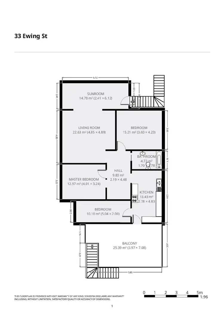Floorplan of Homely house listing, 33 Ewing Street, Lismore NSW 2480