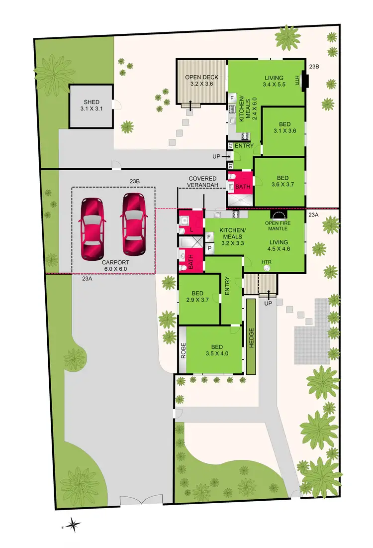 Floorplan of Homely house listing, 23 Boundary Road, Newcomb VIC 3219