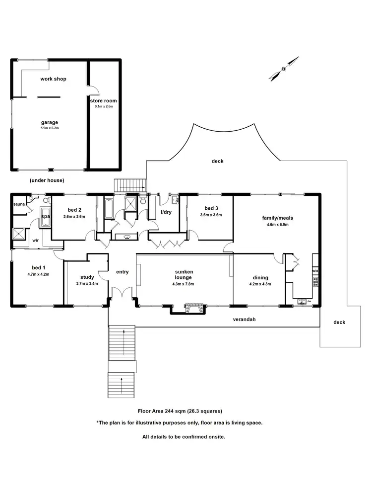 Floorplan of Homely house listing, 10 Elm Crescent, Emerald VIC 3782