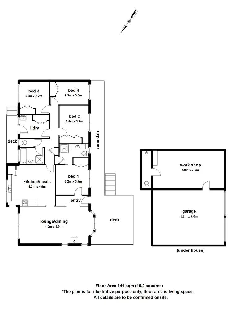 Floorplan of Homely house listing, 13 Woodlands Avenue, Emerald VIC 3782