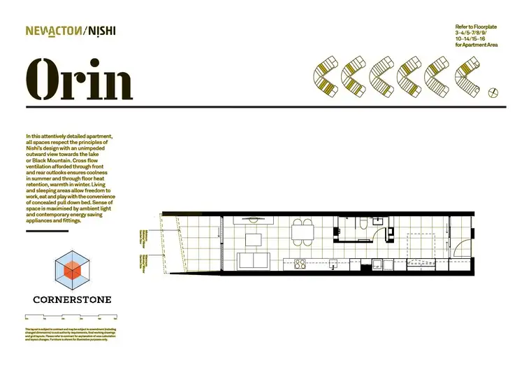 Floorplan of Homely apartment listing, 705/25 Edinburgh Ave, Acton ACT 2601