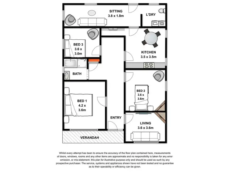 Floorplan of Homely house listing, 26 Clarence Street, Hamilton VIC 3300