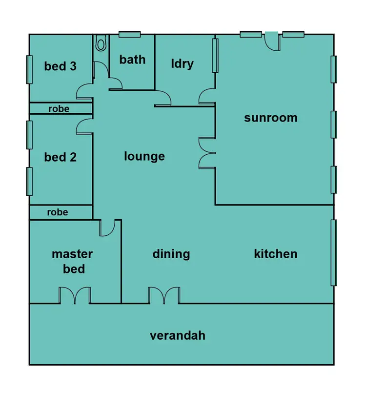 Floorplan of Homely rural property listing, 88 Coolabah Road, Hillcrest VIC 3351