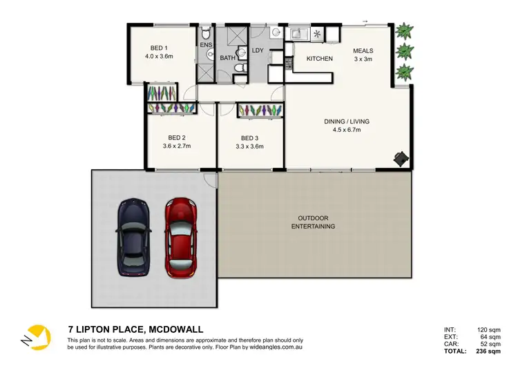 Floorplan of Homely house listing, 7 Lipton Place, Mcdowall QLD 4053