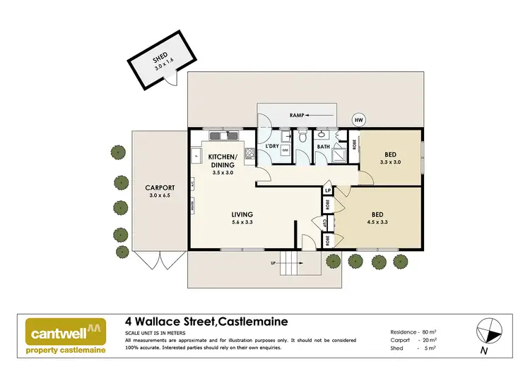 Floorplan of Homely house listing, 4 Wallace Street, Castlemaine VIC 3450