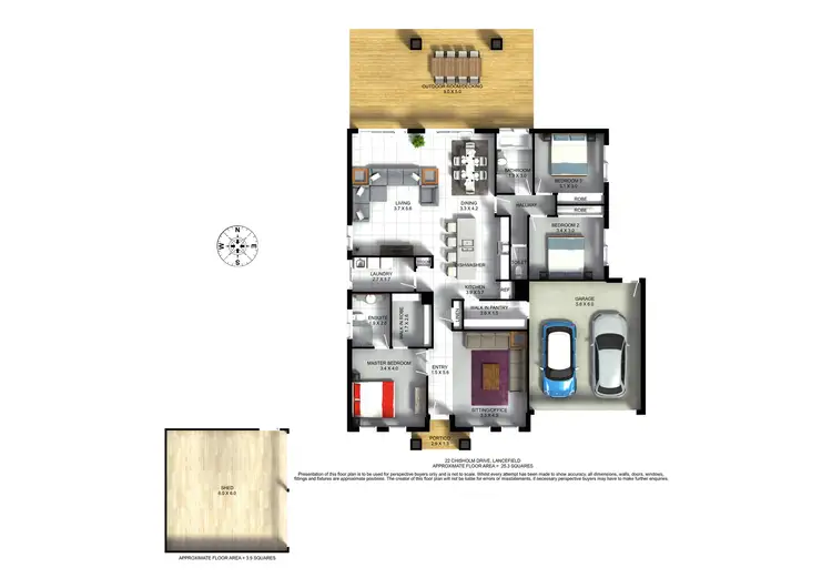 Floorplan of Homely house listing, 22 Chisholm Drive, Lancefield VIC 3435