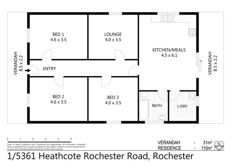 Floorplan of Homely house listing, 5361 Heathcote-Rochester Road, Rochester VIC 3561
