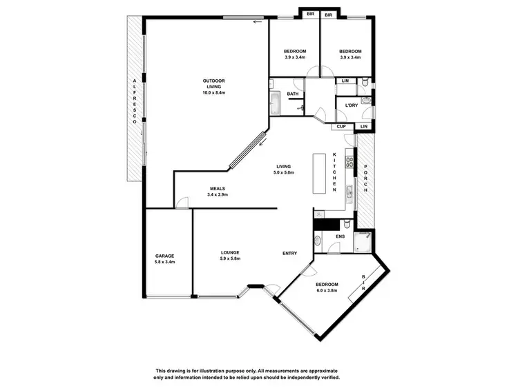 Floorplan of Homely house listing, 38 Sargent Close, Robe SA 5276