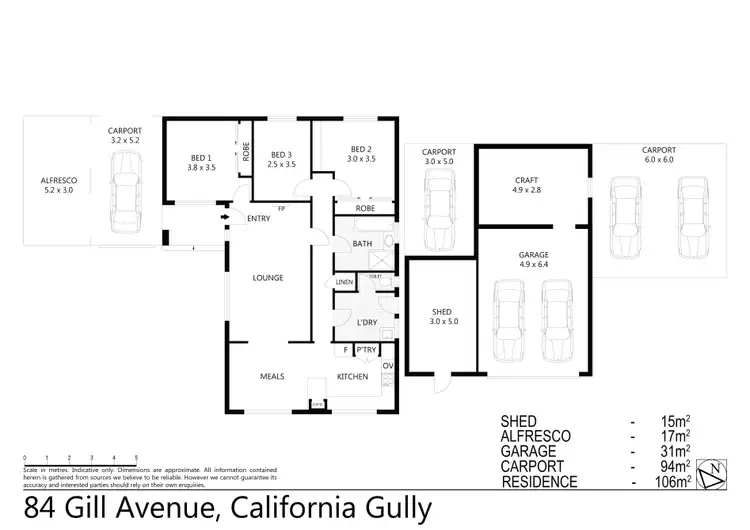 Floorplan of Homely house listing, 84 Gill Avenue, California Gully VIC 3556