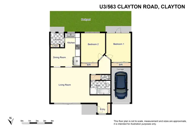 Floorplan of Homely unit listing, 3/563 Clayton Road, Clayton South VIC 3169