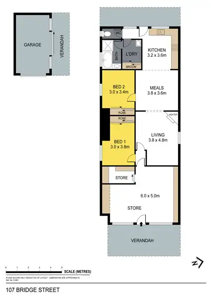 Floorplan of Homely house listing, 107 Bridge Street, Bendigo VIC 3550