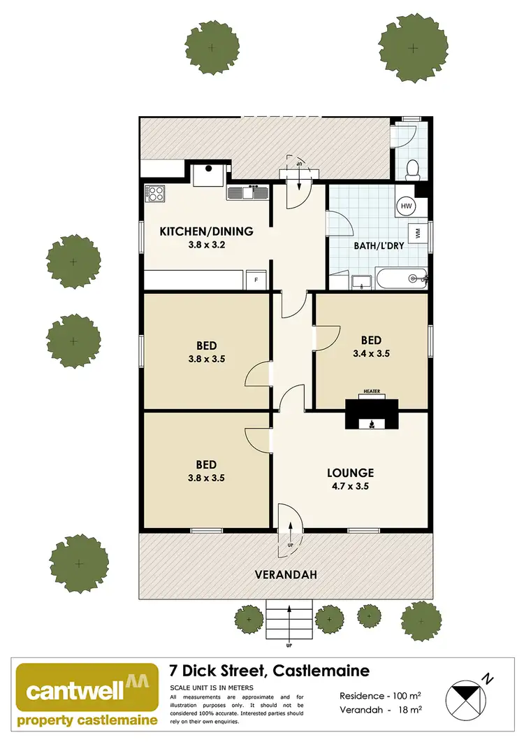 Floorplan of Homely house listing, 7 Dick Street, Castlemaine VIC 3450