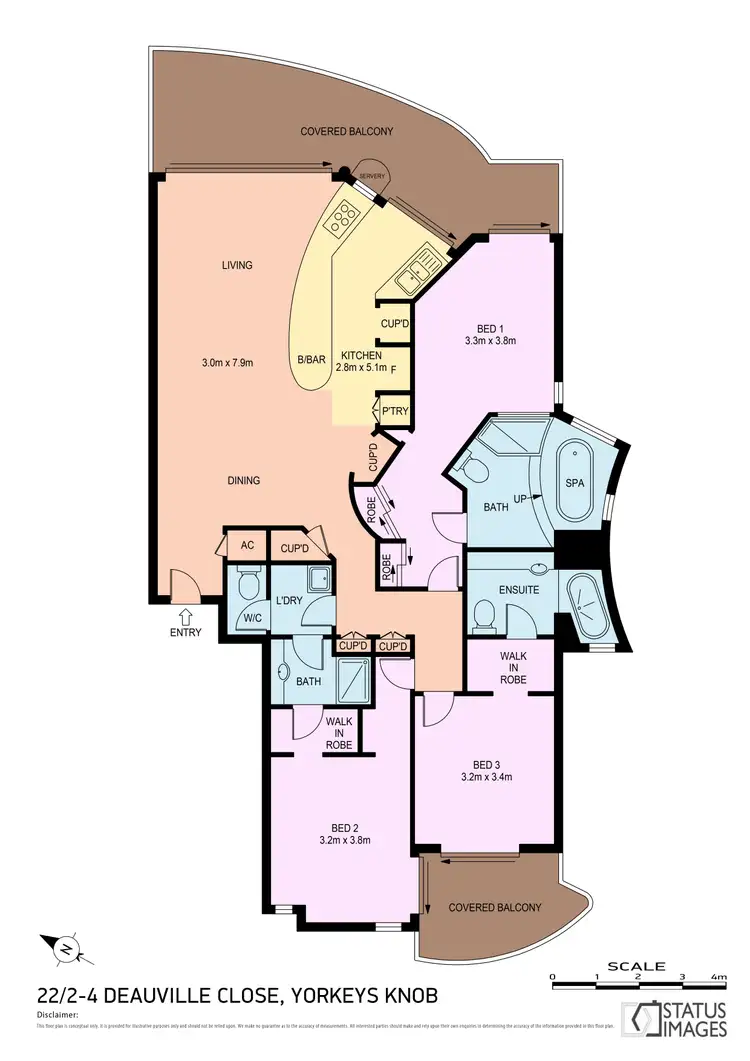 Floorplan of Homely unit listing, 22 / 2-4 Deauville Close, Yorkeys Knob QLD 4878