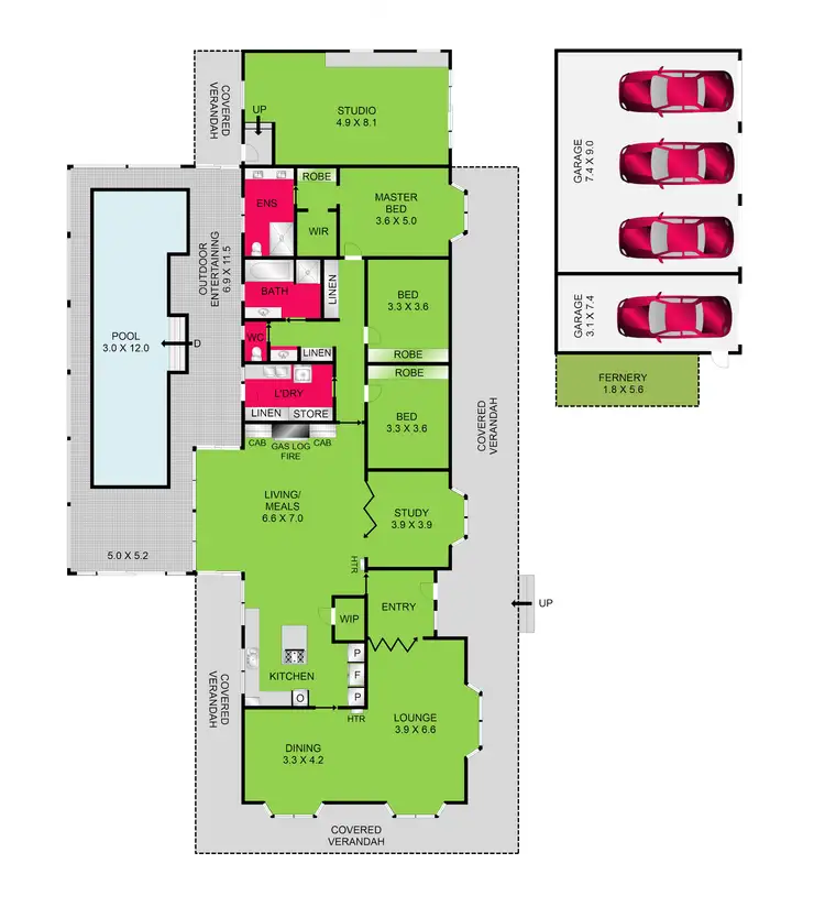 Floorplan of Homely rural property listing, 4 Corio Bay Court, Clifton Springs VIC 3222