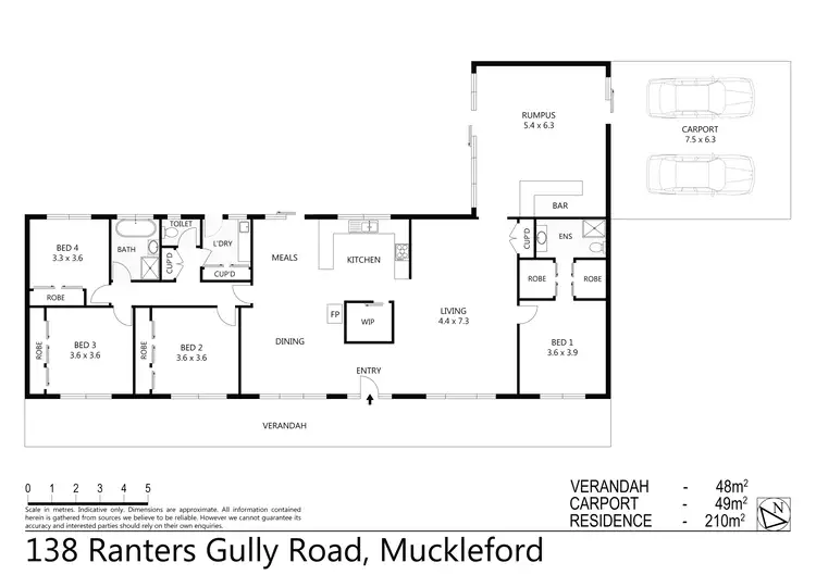 Floorplan of Homely house listing, 138 Ranters Gully Road, Muckleford VIC 3451