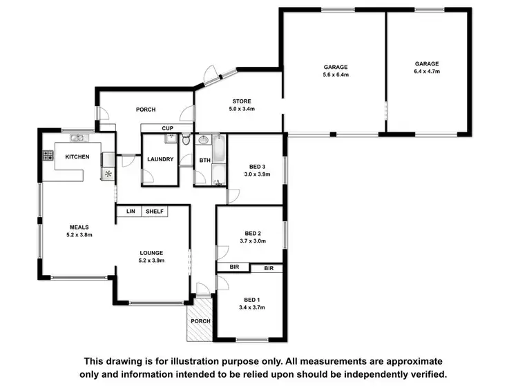 Floorplan of Homely house listing, 33 Playford Street, Millicent SA 5280