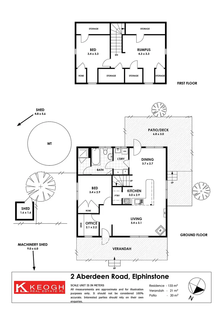 Floorplan of Homely rural property listing, 2 Aberdeen Road, Elphinstone VIC 3448