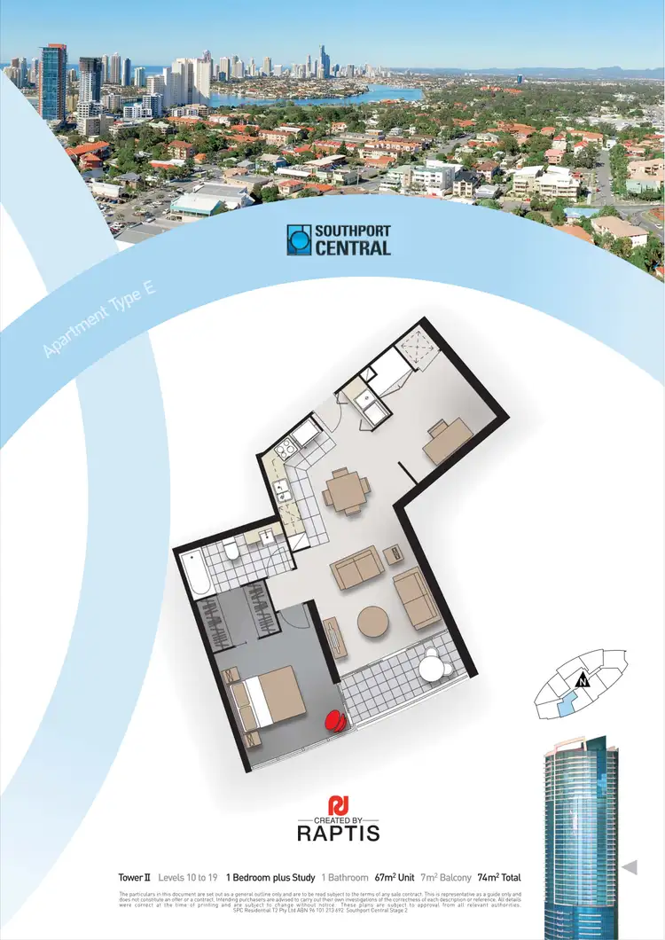 Floorplan of Homely apartment listing, 21505/5 Lawson Street, Southport QLD 4215