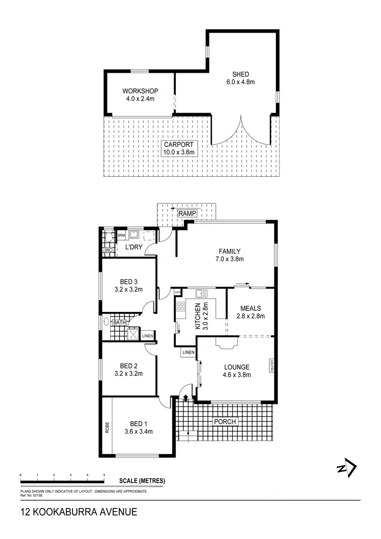 Floorplan of Homely house listing, 12 Kookaburra Avenue, North Bendigo VIC 3550
