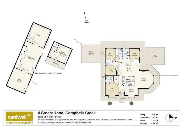 Floorplan of Homely house listing, 4 Greens Road, Campbells Creek VIC 3451