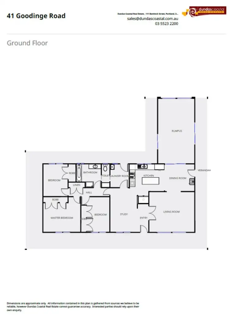Floorplan of Homely rural property listing, 41 Goodinge Road, Heathmere VIC 3305