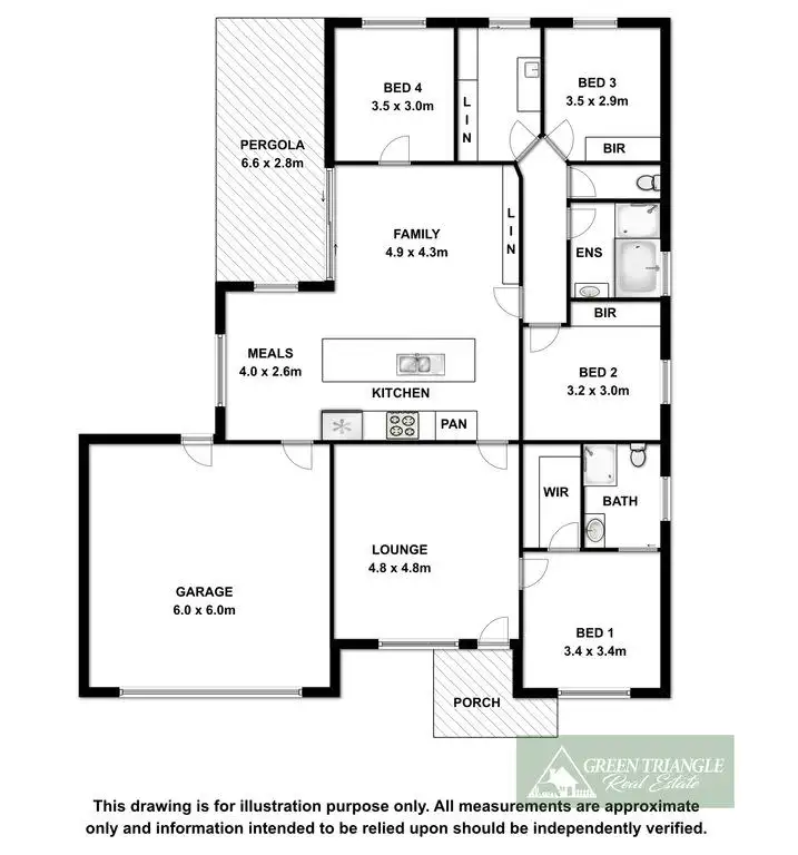 Floorplan of Homely house listing, 34 Willow Avenue, Mount Gambier SA 5290